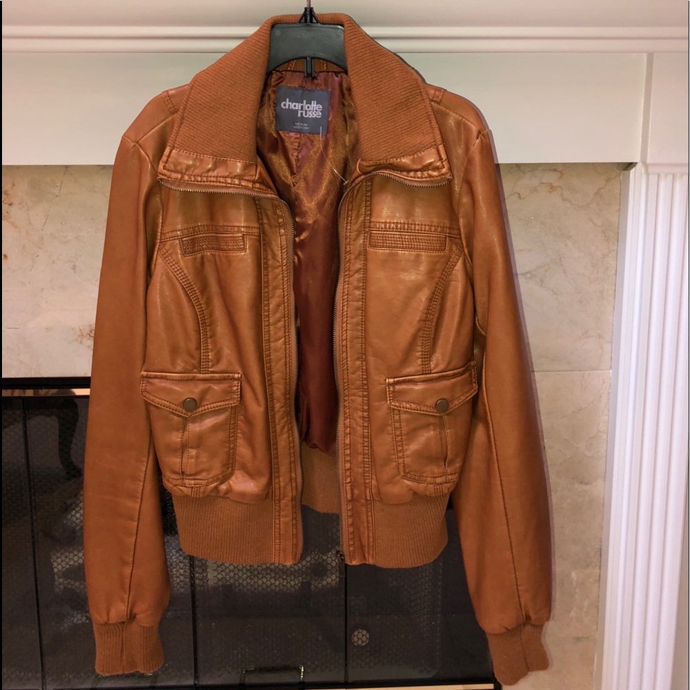 Beautiful caramel colored Charlotte Russe jacket!